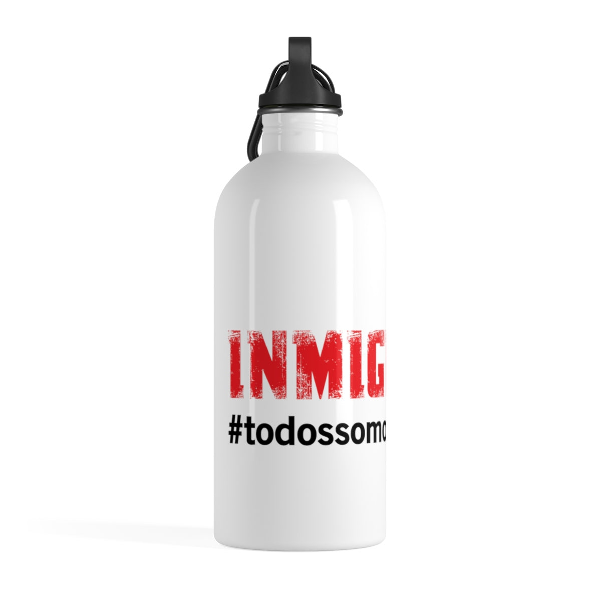 Botella para Agua de Metal #todossomosinmigrantes