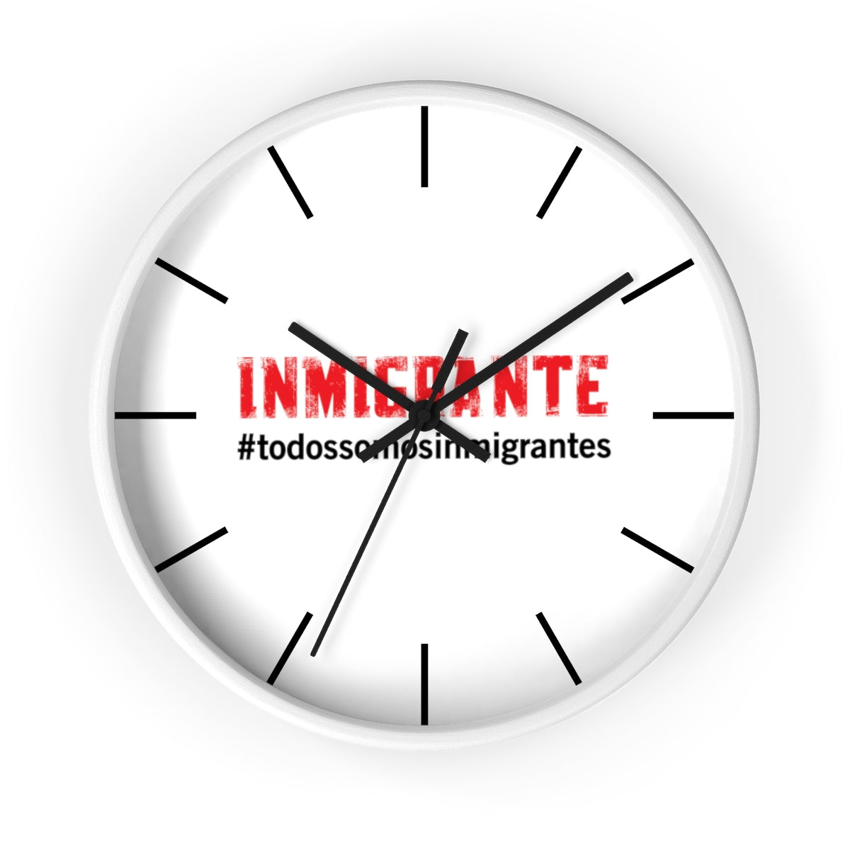 Reloj de pared #todossomosinmigrantes