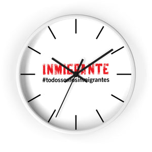 Reloj de pared #todossomosinmigrantes