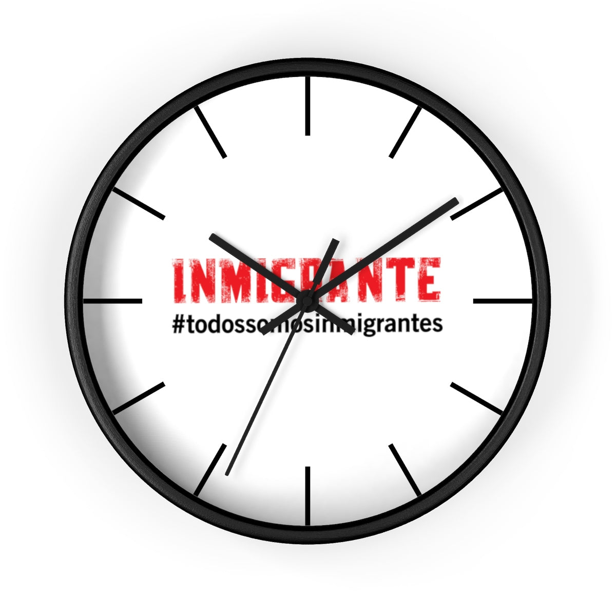 Reloj de pared #todossomosinmigrantes